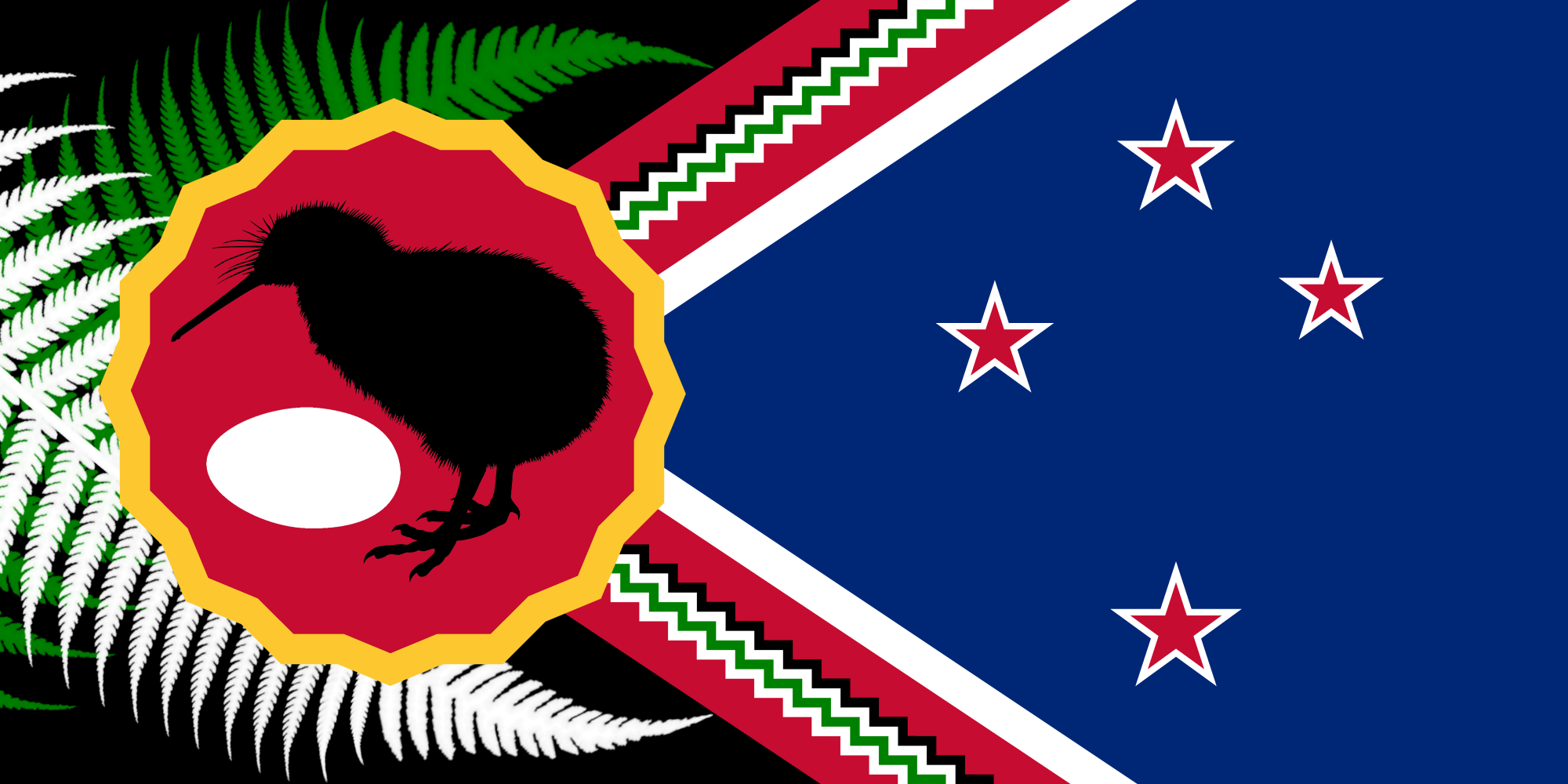 An alternative New Zealand flag design