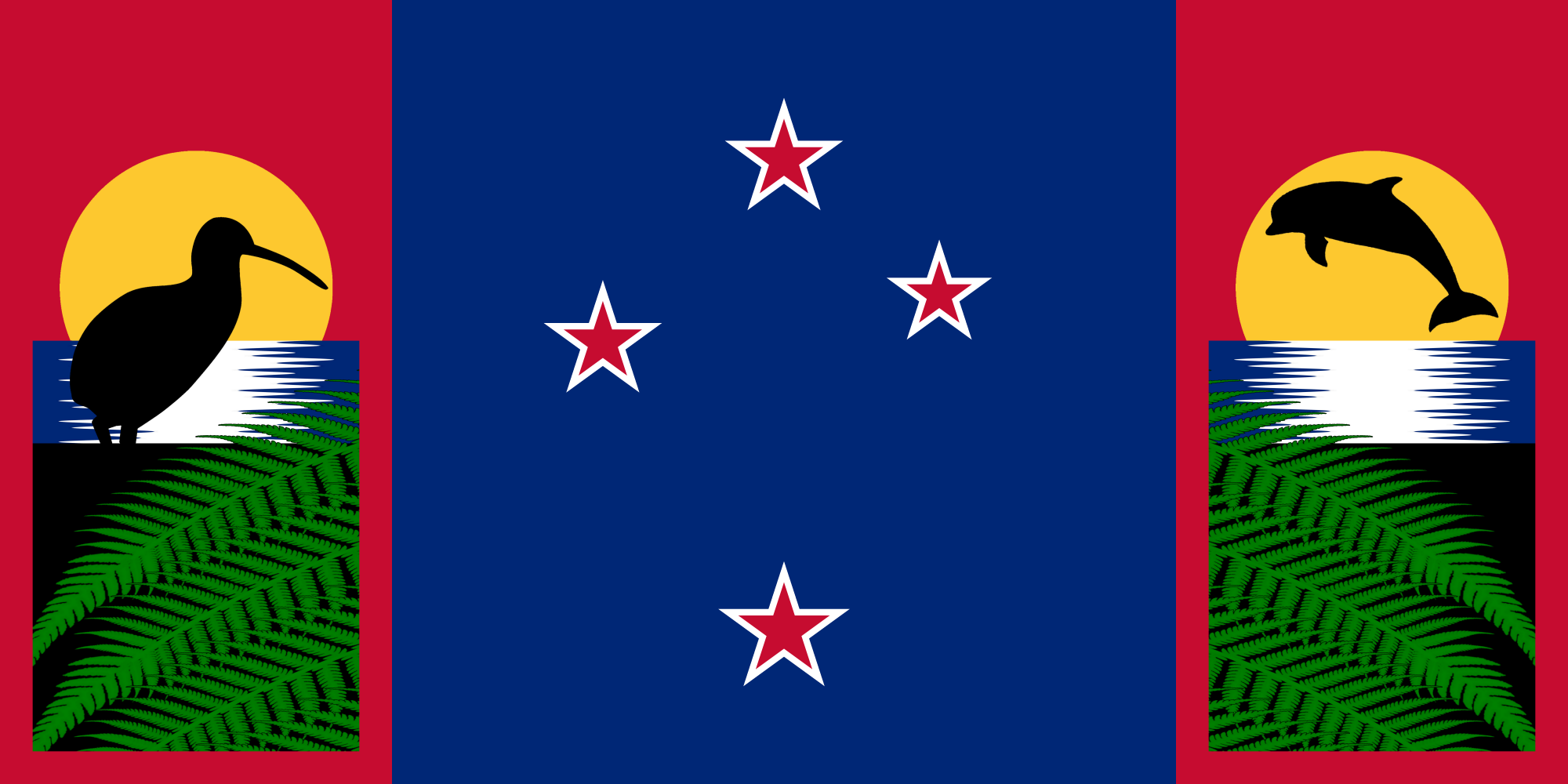 An alternative New Zealand flag design