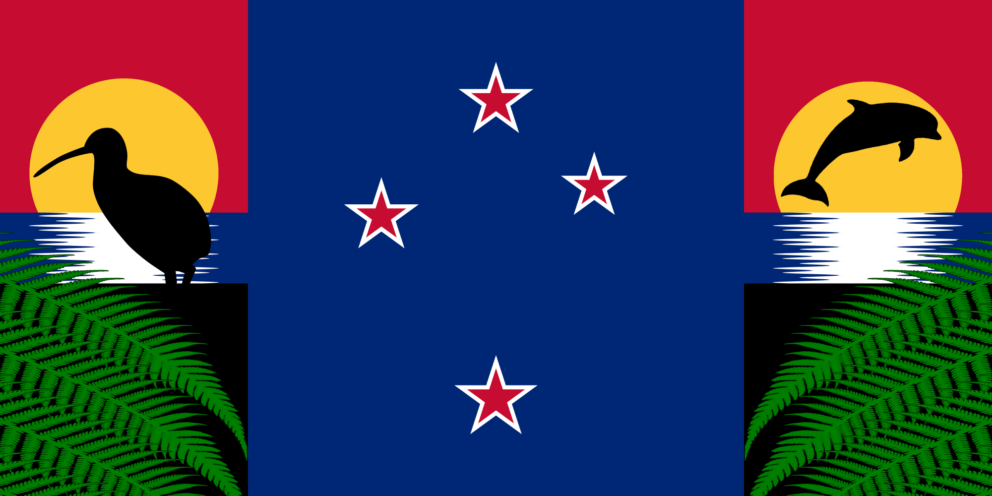 An alternative New Zealand flag design