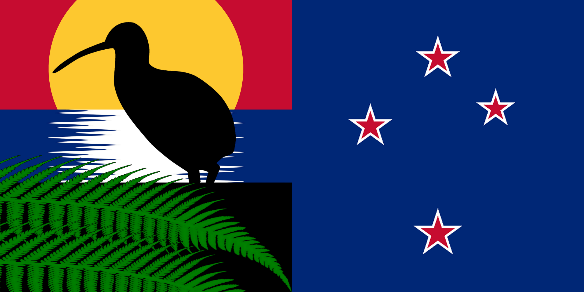 An alternative New Zealand flag design