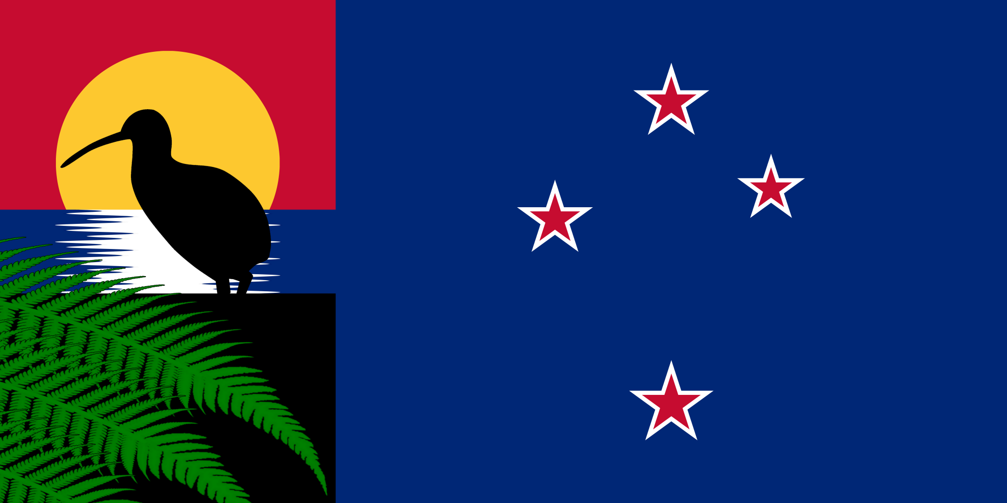 An alternative New Zealand flag design