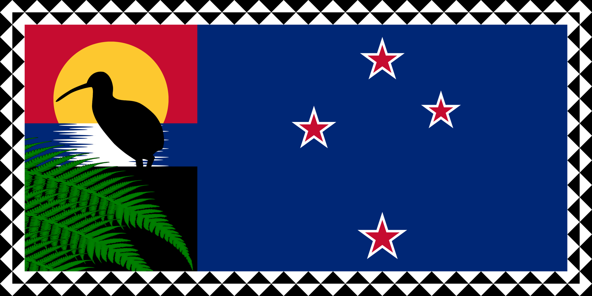 An alternative New Zealand flag design